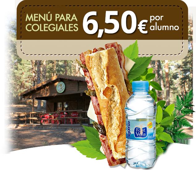 Menú para colegiales 5€
